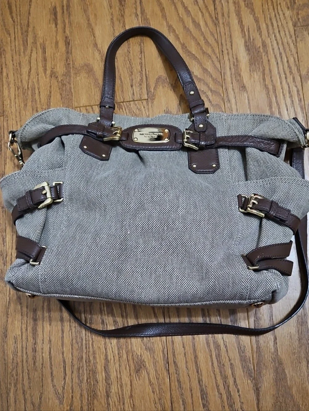 Michael Kors Gansevoort Large Canvas Tweed Tote Bag